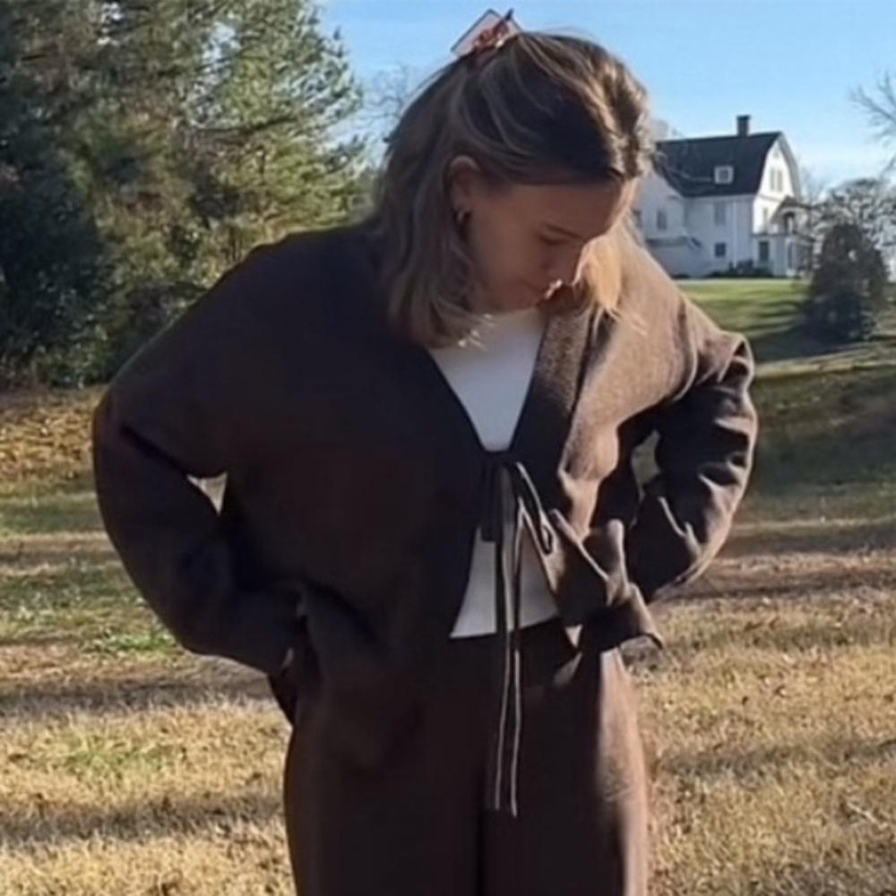 Free People Solar Sweater in Brown